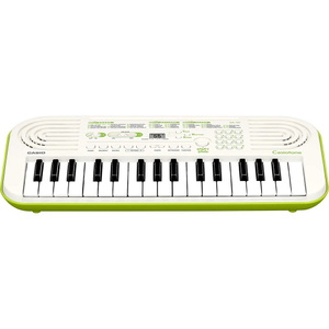Casio Casiotone SA50 32-Key Portable Mini Keyboard (White & Lime Green)