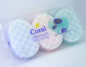 Coral Massage Sponge - Pack of 3
