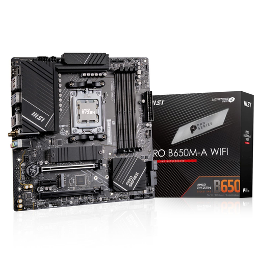 AMD Ryzen 9 7900X Twelve Core 5.6GHz, MSI PRO B650M-A WIFI