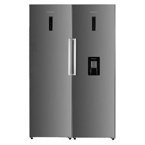 Bundle - 356L Inox Fridge with Water Dispenser &amp; 274L Inox Freezer