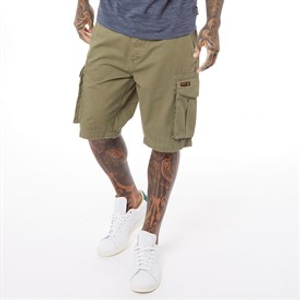 Bench Mens Noahs Cargo Shorts Light Khaki