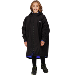 Regatta Kids Spirit Of Adventure Waterproof Changing Robe - 9 - 13 Yrs / Black