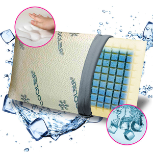 Il miglior cuscino fresco rinfrescante in Air memory fresh gel con tessuto Cooler. COMPLETAMENTE LAVABILE Air aqua fresh