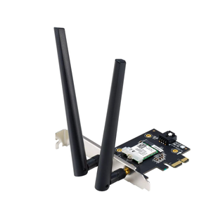 ASUS AX1800 PCIe WiFi Adapter (PCE-AX1800) - WiFi 6, Bluetooth 5.2, Ultra-Low Latency Wireless, 2 External Antenna, Supporting Total Data Rate up to 1800Mbps
