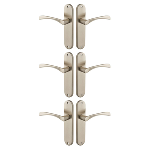 Marvel Lever Latch Door Handle - Brushed Nickel - Pack of 3 - Designer Levers