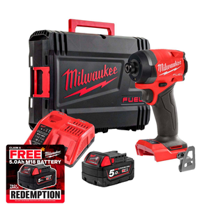 Milwaukee M18 FID3-501X 18V FUEL 1/4" Hex Impact Driver with 1x 5.0Ah Battery