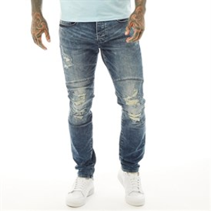 883 Police Mens Supersonic 623 Regular Fit Jeans 623-Blue