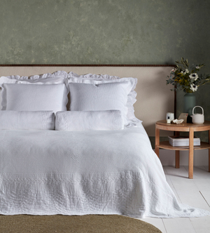 White Verity 100% Cotton Bedspread
