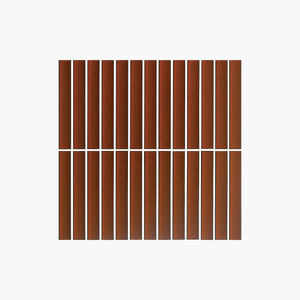 Cottage Mosaic 3D Kit Kat 20x145 Gloss Terracotta Sample