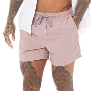Brave Soul Mens Pier Swim Shorts Dusty Pink