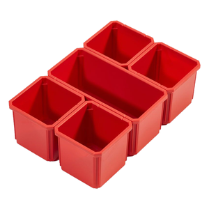 Milwaukee 4932478300 5 Piece PACKOUT Organiser / Compact Organiser Bins