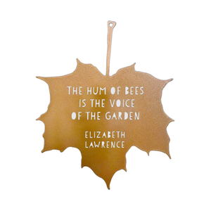 'The Hum of Bees' Decorative Leaf