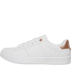 Original Penguin Womens Steadman Trainers White Rose