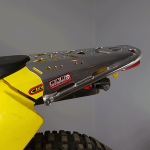 Rear Carry Rack - Suzuki DRZ400E 00-24 | Kawasaki KLX400 03-05 - Polished