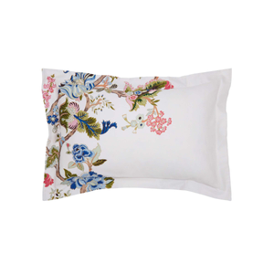 Fusang Tree Oxford Pillowcase, Peacock Blue