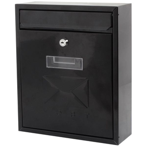 Matt Black Post Box