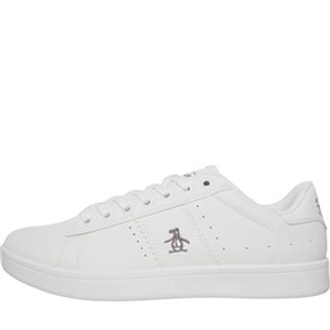 Original Penguin Mens Steadman Trainers White/Grey