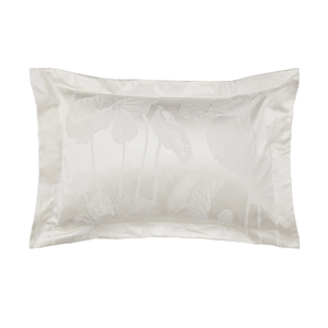 Lotus Leaf Oxford Pillowcase, Ivory