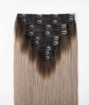 #Smokey Ombre Classic Clip In Hair Extensions 9pcs