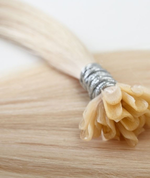 #60 Whitest Ash Blonde Pre Bonded U Tip Hair Extensions