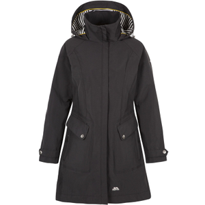 Trespass Womens Rainy Day Waterproof Long Jacket - L / Black