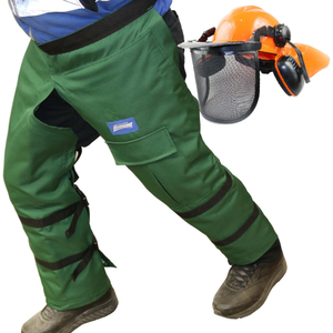 Chainsaw Safety Chaps & Helmet Protective Pants Leg Wrap around protection Small 32" 