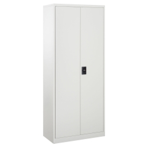 Vinsetto Cool Rolled Steel Tall Office Lockable Filing Cabinet 2 Doors 4 Internal Adjustable Shelves Bookcase Cabinet Storage Unit 80 L x 40 W x 184 cm
