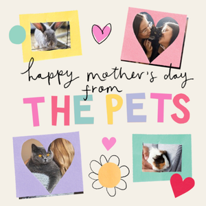 Moonpig Multi Photo Upload Mother's Day From The Pets Card