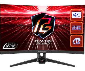 ASRock Phantom Gaming PG27F15RS1A 27" FHD 240Hz 1ms VA Curved Gaming Monitor