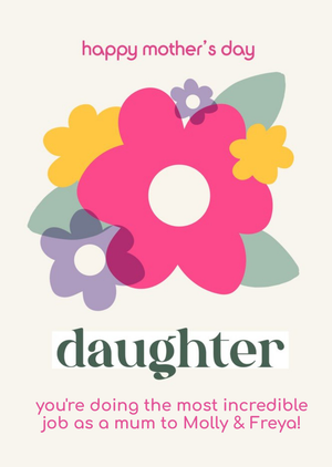 Daughter Incredible Job Mother's Day Card