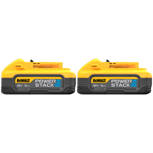 Dewalt DCBP518 5Ah 18V XR Powerstack Battery - Twin Pack