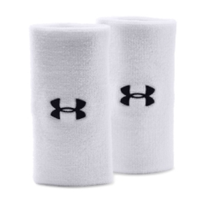 Under Armour Performance Long Wristbands - White/Black