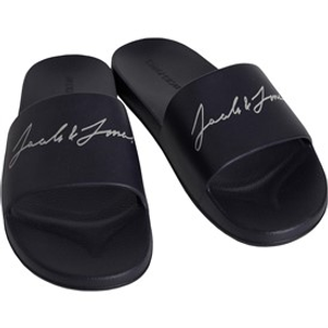 JACK & JONES Mens Gary Moulded Slides Anthracite