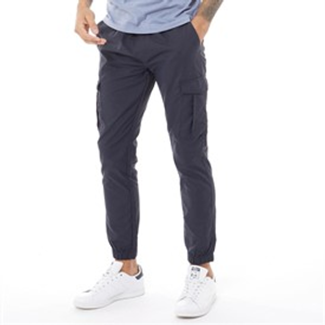 French Connection Mens Combat Tech Cargo Trousers Marine