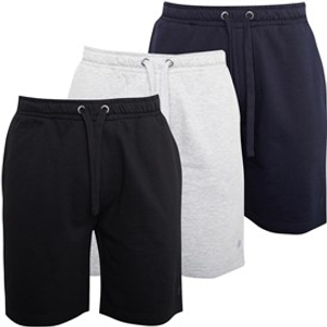 French Connection Mens Three Pack Jersey Shorts Multi Black/Marine/Light Grey Melange