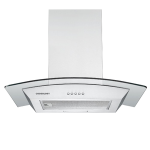 60cm Stainless Steel Curved Glass Cooker Hood