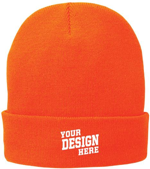 Custom Fleece-Lined Knit Cuff Beanie