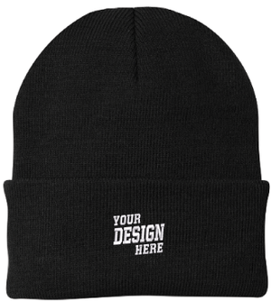 Custom Embroidered Cuffed Beanie – Port & Company CP90