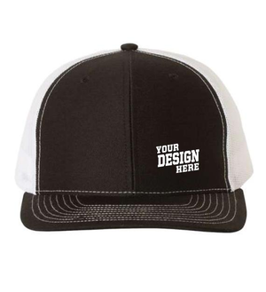 Custom Richardson 112 Trucker Hat - White Mesh