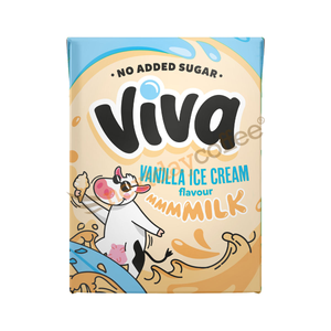 VIVA Vanilla Ice Cream Flavour Milk (27 x 200ml)