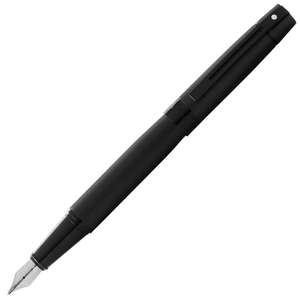 Sheaffer 300 Fountain Pen Matte Black Lacquer with Polished Black Trim