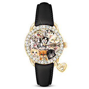 Kayomi Harai Sassy Cat Women's Watch