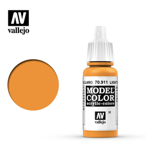 Vallejo 911 Model Colour Light Orange 18ml Paint Dropper Bottle