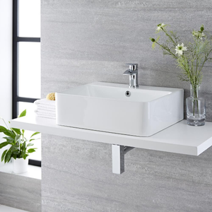 520x420 Ceramic Wall Hung Counter Top Basin