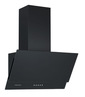 60cm Black Angled Cooker Hood - Energy Rating A