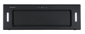 A+ Energy Rated - 90cm Built Under Canopy Cooker Hood - Black Glass