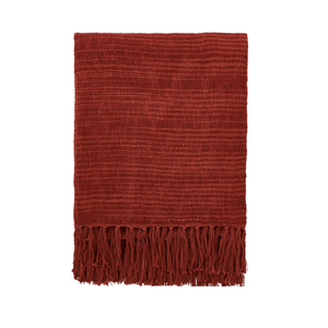 Crown Imperial Woven Throw, Red