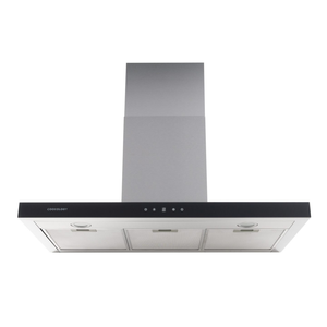90cm Stainless Steel Chimney Cooker Hood - Energy Rating A++
