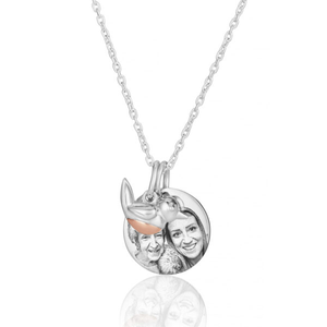 Robin Disc Photo Necklace