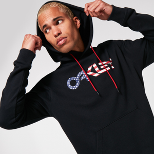 Oakley Men's B1b Po Hoodie 2.0 - Black/american Flag Size: XL
